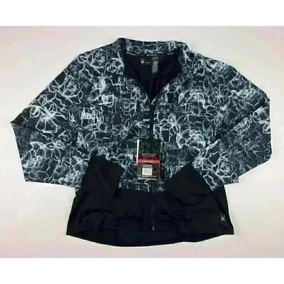 Spyder Jackets & Blazers - NEW! Spyder Active Women’s L Printed Layered Zip Jacket NWT $98